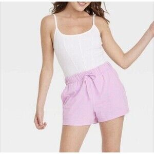 Colsie Ribbed Bodysuit Corset Medium Adjustable Straps Stretch White (F09)